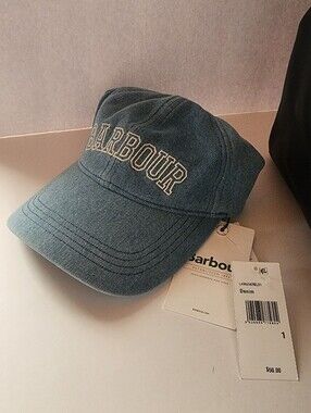 NWT Barbour Emily Denim Baseball Cap